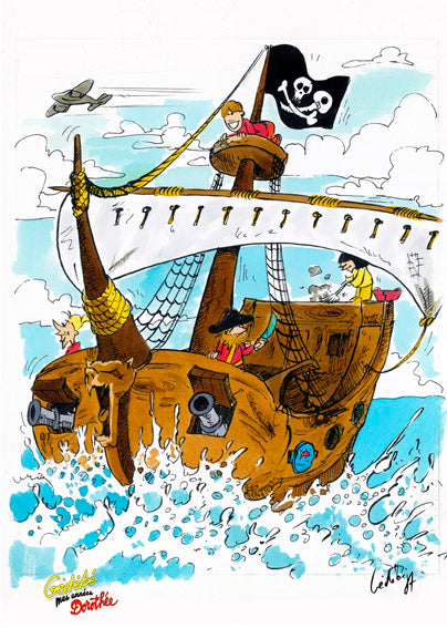 Dorothée Jeux Pirates N°30 – Dibond 100x140